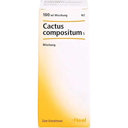 Cactus Comp S 100 ML - Homöopathisches Arzneimittel zur Unterstützung des Wohlbefindens, enthält 51 Vol.-% Alkohol und ist ideal für sanfte Therapien.