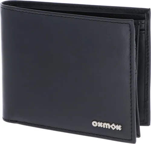 Oxmox Leder Geldbörse Pure 2.0 mit RFID-Schutz – Schwarz