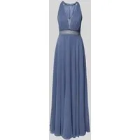 Vera Mont Damen Abendkleid mit Spitze Blue Stone, 36 in blau von Vera Mont