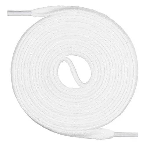 Mount Swiss Schnürsenkel flach 7mm Baumwolle Weiß 45cm in weiß von Mount Swiss