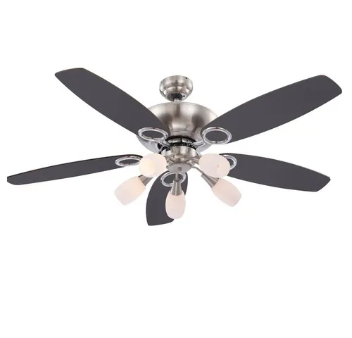 Moderne Deckenventilator mit Beleuchtung und Fernbedienung, 130 cm - Ventilatoren für optimale Luftzirkulation in Räumen bis 30m². Mit farblich wechselbaren Flügeln und Dimmerfunktion für individuelles Ambiente.