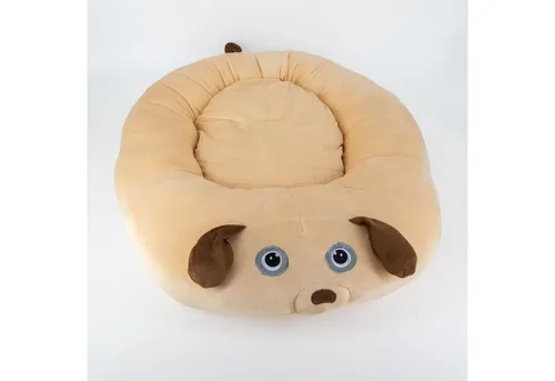 KVOTA Tierbett Haustierliege Hundeliege Katzenliege oval, klein, 60x50x10 cm, weich., Anti-Rutsch-Noppen, Hund Design