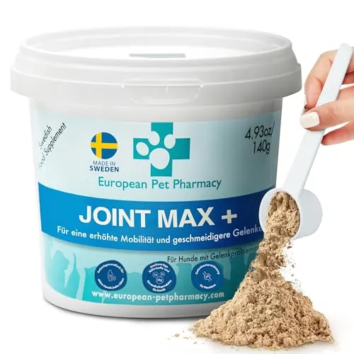 Joint Powder Plus - Hochdosiertes Gelenk-Pulver für Hunde - Ergänzungsfuttermittel zur Unterstützung der Gelenke, ideal für ältere oder aktive Hunde. Enthält wertvolle Nährstoffe wie Glucosamin und Grünlippmuschel für optimale Gelenkgesundheit.