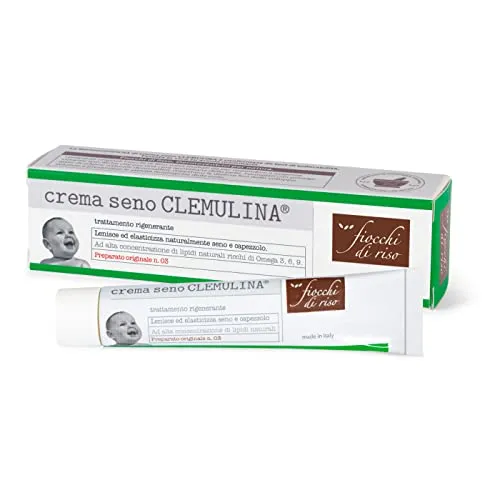 Fiocchi di Riso - CLEMULINA Brustcreme - 15ml - Straffung - beruhigt und elastisch Brust und Nippel, verhindert Reizungen und Rissbildung