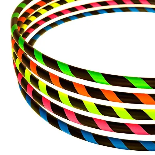 Hoopomania Hula-Hoop-Reifen - Anfängerfreundlicher Hula Hoop Reifen Ø105cm in Pink und Schwarz - Bauchtrainer & Rückentrainer, ideal für Fitness-Neulinge, fördert die Körperkoordination und macht Spaß beim Training.