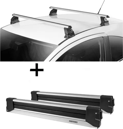 YELO Skiträger Set für Opel Adam 3 Türer (6 Paar Ski + Dachträger)