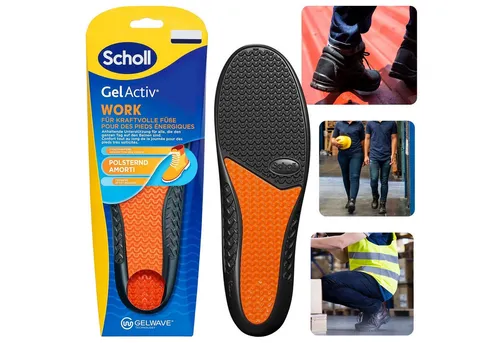 Sarcia.eu Gelsohlen SCHOLL GelActiv Work Einlagen für Arbeitsschuhe - Einlegesohlen für optimale Dämpfung und Komfort, ideal für lange Arbeitsstunden in Schuhgröße 40-46,5.