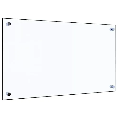 vidaXL Küchenrückwand Spritzschutz aus Hartglas in weiß von vidaXL