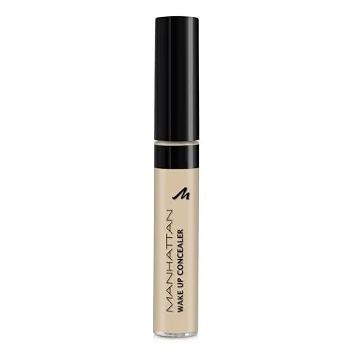 Manhattan Wake Up Concealer 7 ml Nr. 02 - Classic Beige - Der Wake-up Concealer kaschiert Augenringe und Rötungen schnell und effektiv. Mit lichtreflektierenden Pigmenten für ein strahlendes Aussehen und einem praktischen Applikator für müheloses Auftragen.