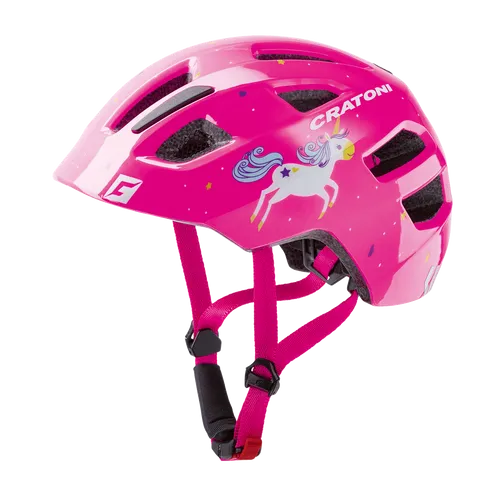 Cratoni Maxster Fahrradhelm Kinder (Stern) 46-51 cm - Fahrradhelm für Kinder mit integriertem Rücklicht und 14 Ventilationsöffnungen für optimale Belüftung. Leichte Inmold-Technik und RLS-System garantieren höchsten Tragekomfort und Sicherheit beim Radfahren.
