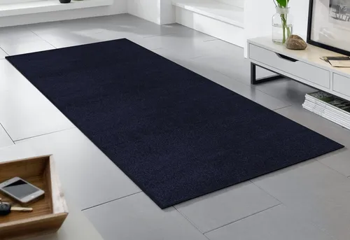 wash+dry by Kleen-Tex Fußmatte Original Uni, marineblau in blau von wash+dry by Kleen-Tex