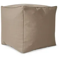 Green Bean Sitzsack-Hocker, Taupe, Textil, Füllung: Styroporkugeln, Oval, 40x40x40 cm, Hergestellt in Deutschland, Wohnzimmer, Hocker, Sitzsäcke, XXL Sitzsäcke