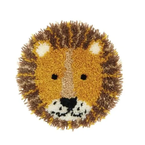 Rico Hooki Hooki, Knüpfset, Löwe, Wandbehang, 28x28cm von Rico Design
