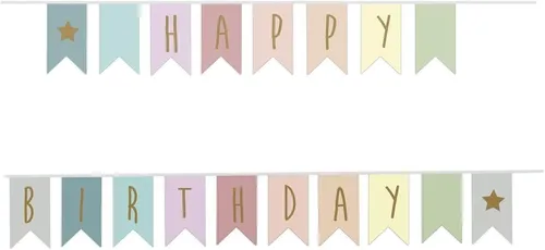 Jabadabado Wimpelgirlande Happy Birthday 3,5 m von Jabadabado