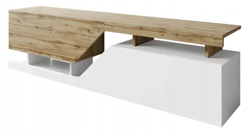 Mirjan24 TV Lowboard Nesezi - Griffloses Design - TV-Bank mit innovativer Grifflose Öffnung, ideal für modernes Wohnen. Mit 2 Klappen und Gasdruckfedern für müheloses Öffnen.
