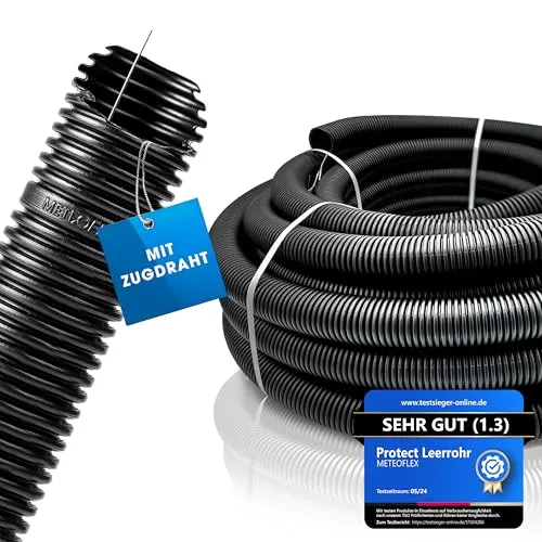 METEOFLEX PROTECT Leerrohr 750N M32-50m mit Zugdraht von METEOFLEX Rohrsysteme
