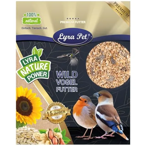 Lyra Pet® | 10 kg Fettfutter | Ganzjahres Wildvogelfutter | Energiespender im Sommer & Winter | Kalorienreiches Streufutter für Wildvögel | Ideal für Weichfresser | Geeignet für Balkon & Terrasse