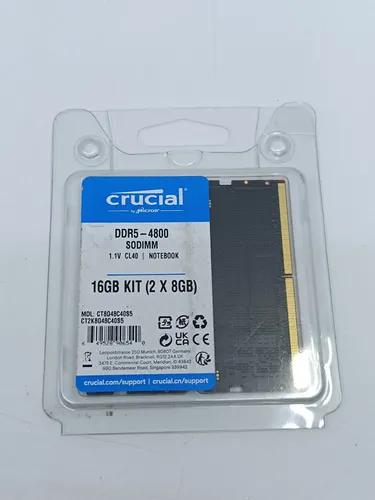Crucial RAM 16GB Kit (2x8GB) DDR5 4800MHz CL40 von Crucial
