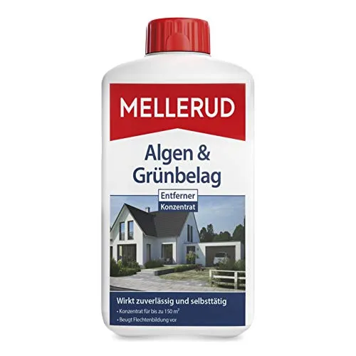 Mellerud Grünbelagentferner Algen und Grünbelag - Reinigungsset für 200 m², entfernt tiefenwirksam Algen und Grünbeläge mit organischer Säure, ideal für viele Oberflächen und einfach anzuwenden.