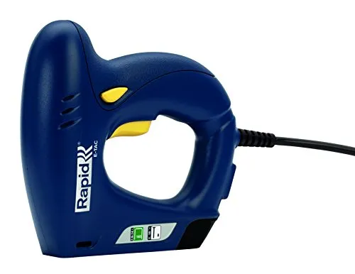 Rapid E-Tac Elektrotacker – Vielseitiger Nagler für Klammern und Nägel - Tacker für Klammern von 6-14mm, ideal für präzises Arbeiten. Robustes Design und 2 Jahre Garantie machen ihn zum perfekten Werkzeug für Heimwerker.