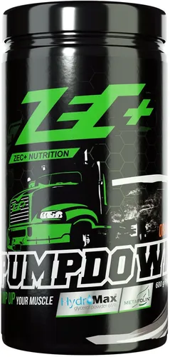 ZEC+ Pumpdown - 600g Orange - Pre-Workout Supplement ohne Creatin und Stimulanzien, ideal für effektives Training und optimale Leistung.