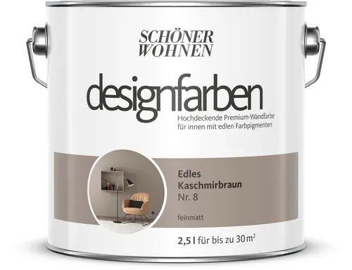 Schöner Wohnen Designfarbe Edles Kaschmirbraun 2,5 Liter