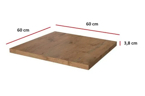 Küchenzeile Eiche Lancelot 60 cm - Hochwertige Arbeitsplatte für das Küchenmodell VIGO, pflegeleicht mit HPL-Beschichtung und doppelrunder Postformingkante – ideal für moderne Küchen.