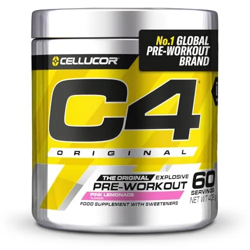 C4 Original Pre-Workout-Booster - Pinke Limonade - Aminosäure Beta-Alanin mit 150 mg Koffein pro Portion, unterstützt Energie und Ausdauer für maximales Workout.