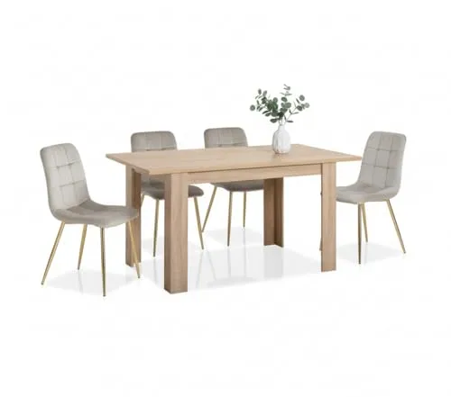 Homestyle4u 2754 Essgruppe mit 4 Stühlen