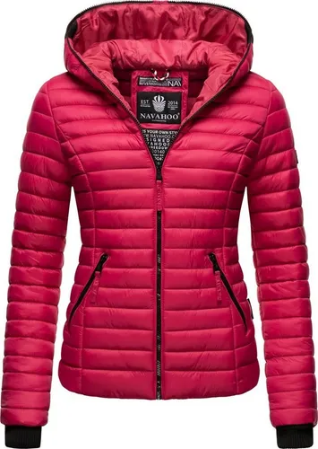 Navahoo Damen leichte Übergangsjacke Kimuk Fuchsia Gr. S - Funktionsjacke aus wasserabweisendem Material, ideal für die Übergangszeit und taillierter Schnitt für einen figurumschmeichelnden Look.