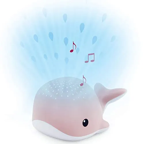 Lichtprojektor Wally der Wal in Rosa von ZAZU