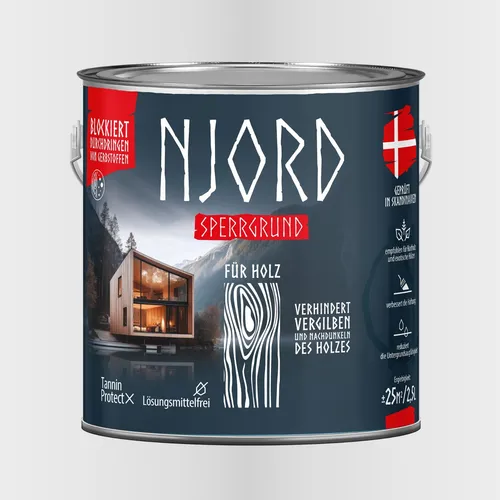 Sperrgrund Verfärbungsfrei Farblos 2,5L Haftung Holzschutz Hartholz Exotenholz