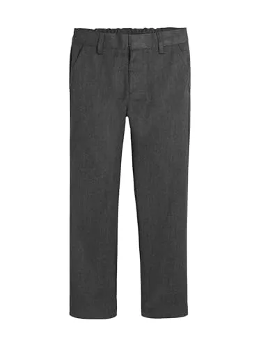 NEXT Jungen Hose Mit Flatfront (3-16 Jahre) Regular Grau 6 Jahre