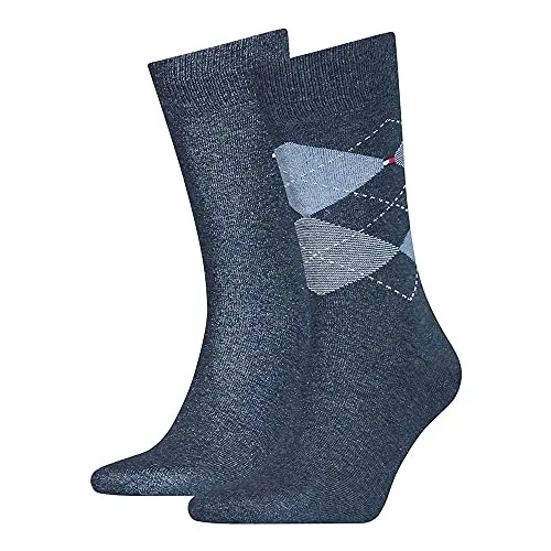 Tommy Hilfiger Herren Karosocken - Jeans - 43/46 von Tommy Hilfiger
