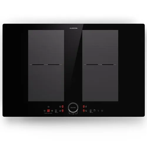 Klarstein Induktions-Kochfeld Delicatessa CP4-Delica-77BK-Flex - Kochfeld mit 4 Induktionszonen, 7000 W Leistung und innovativer Slider-Funktion für einfache Steuerung. Ideal für moderne Küchen.