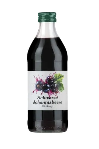 Deutscher schwarzer Johannisbeere Muttersaft/Direktsaft (12 x 330ml)