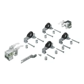 Hettich Schiebetürbeschlag Top Line 1 2-türig Komplett-Set 50kg DIN L/R