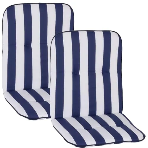 NYVI Niedriglehner Auflagen Hawaii 2er Set in blau von NYVI