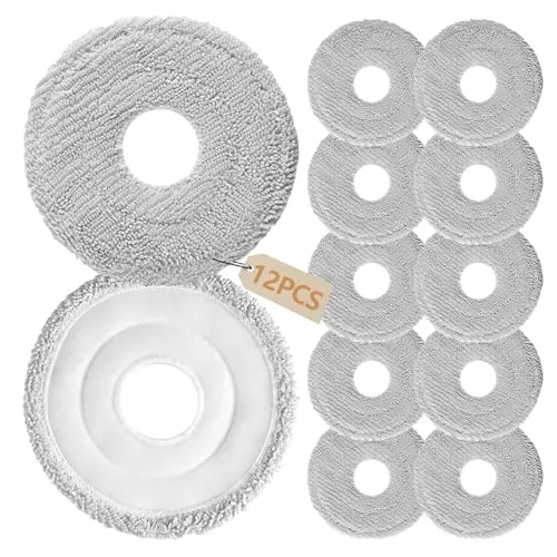 Stück Wischpads für Dreame L10s Ultra Gen 2 / L10s Pro Ultra / X40 Ultra / X40 Master / L40 Ultra / X40 Ultra Complete/Mova E30 Ultra Saugroboter | Premium-Mikrofaser Wischtücher 12