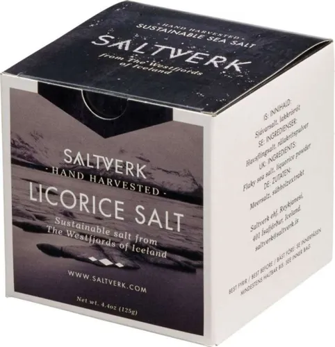 Produktbild SALTVERK LAKRITZSALZ, 125 Gramm Schachtel 95,20 EUR / kg