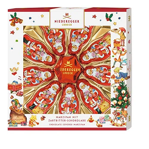 Niederegger Marzipan Weihnachtsmänner und Stern, 1er Pack (1 x 125 g)