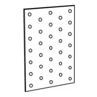 ART 81506 Lochplatte Stahl 140 x 60 x 2 sendzimirverzinkt, 50 Stück - Flachwinkel Lochplatten aus sendzimirverzinktem Stahl, langlebig und ideal für verschiedene Bauprojekte – 50 Stück im Set!