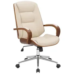 CLP Bürostuhl Yankton Kunstleder in beige von CLP