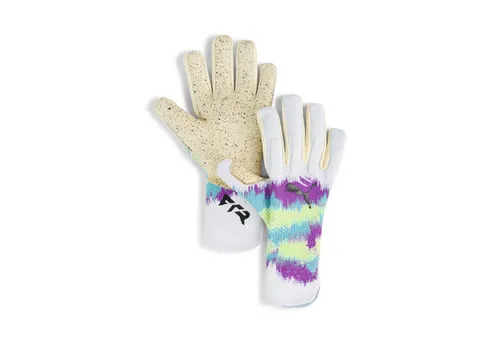 PUMA FUTURE Ultimate Torwarthandschuhe Unisex, Gr. 8.5 - Torwarthandschuhe mit neu gestalteter Stützkonstruktion für maximale Bewegungsfreiheit und gezielten Halt an wichtigen Stellen. Ideal für Fußballspieler, die ihre Performance verbessern möchten.