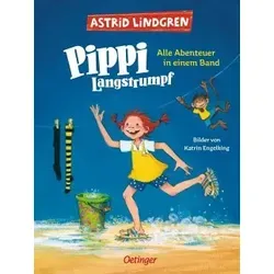 Pippi Langstrumpf. Alle Abenteuer in einem Band - Kinderbuch-Klassiker von Astrid Lindgren, ideal zum Vorlesen oder Selbstlesen ab 6 Jahren, modern und farbig illustriert für ein lebendiges Leseerlebnis.