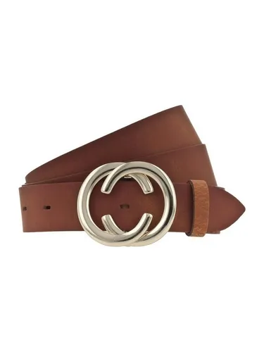 Vanzetti Ledergürtel (1-St) braun 80 - Hochwertiger Ledergürtel in rostbraun, 100% Leder für Langlebigkeit, ideal für stilvolle Outfits.