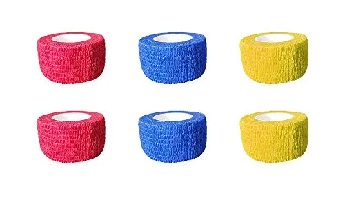 varivendo Notizblock + 6 Stück Bandage elastische selbsthaftende Figo Haftbandage 2,5 cm x 4 m