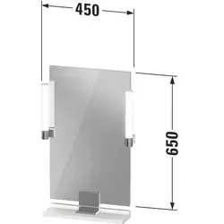 Duravit Sivida Spiegel mit Aufsatzleuchte von Duravit