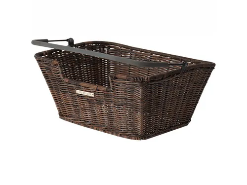Basil Fahrradkorb Capri-Rattan Look Flex, Brown in braun von Basil