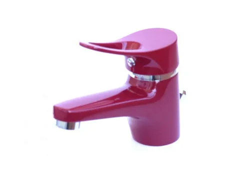 Waschtischarmatur Waschbecken Wasserhahn Bad Armatur Rot in rot von Wagner